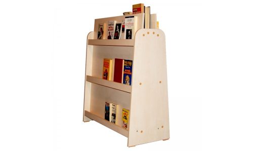 Mobile Libreria Asilo e Scuola in legno bifacciale - 115h
