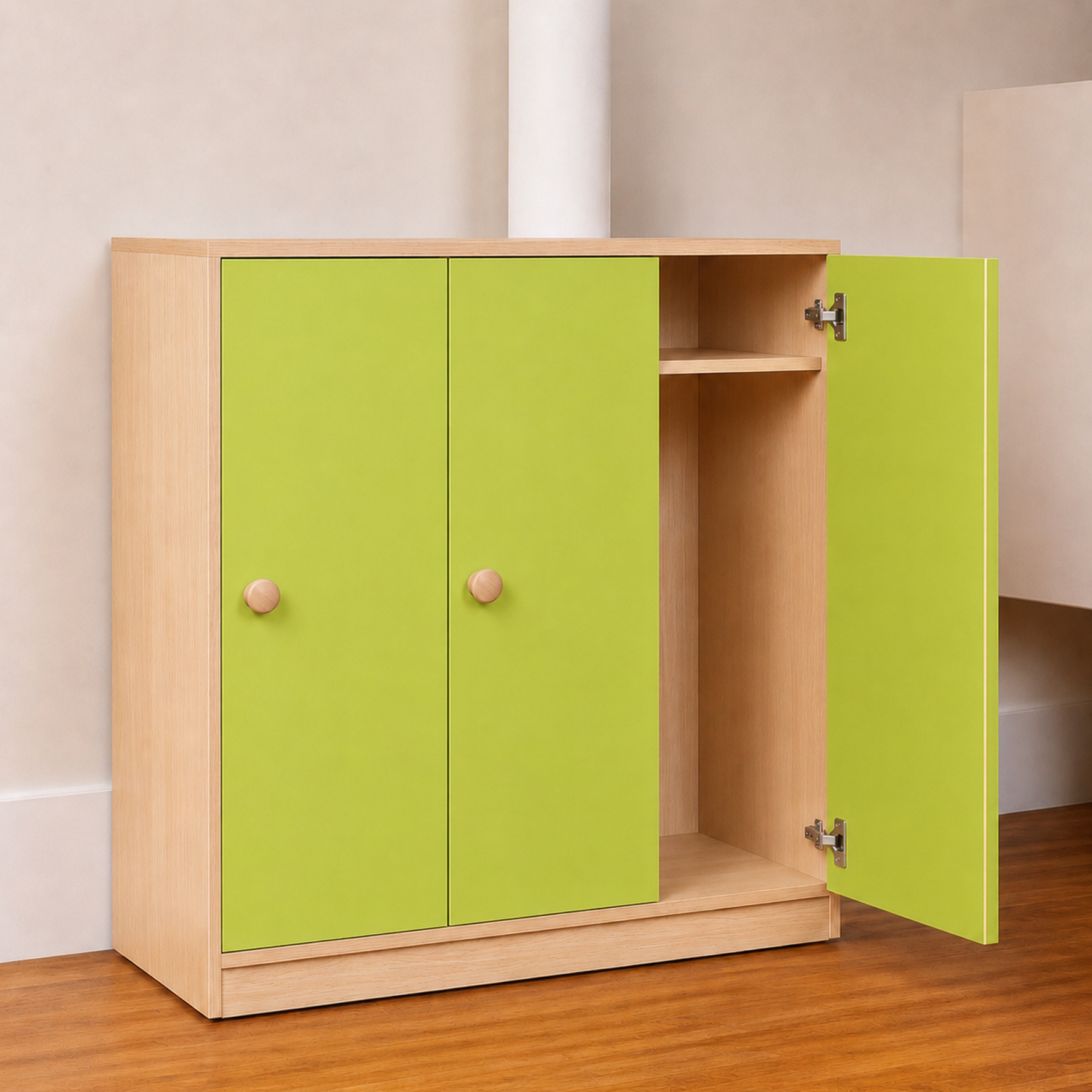 arredo-per-asili-spogliatoio-arco-3-ante-verde