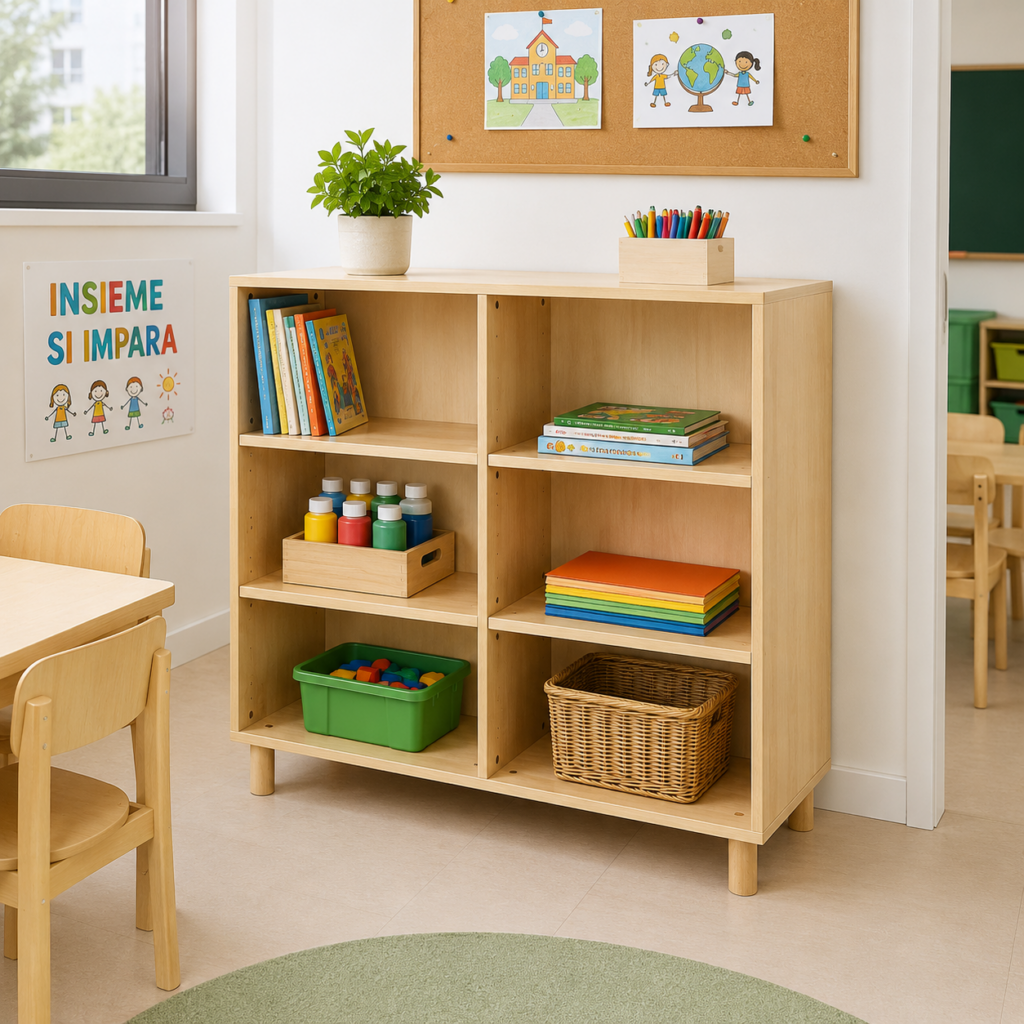 arredo-per-asili-mobile-6-vani-a-giorno-legno-nobilitato-color-faggio-chiaro