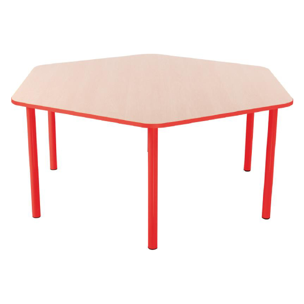 Tavolo Esagonale lato 65cm prodotto adatto per Asili e Scuole Materne 