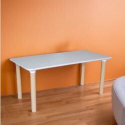 tavolo bianco gambe beige arredo per asili prezzo promo-4