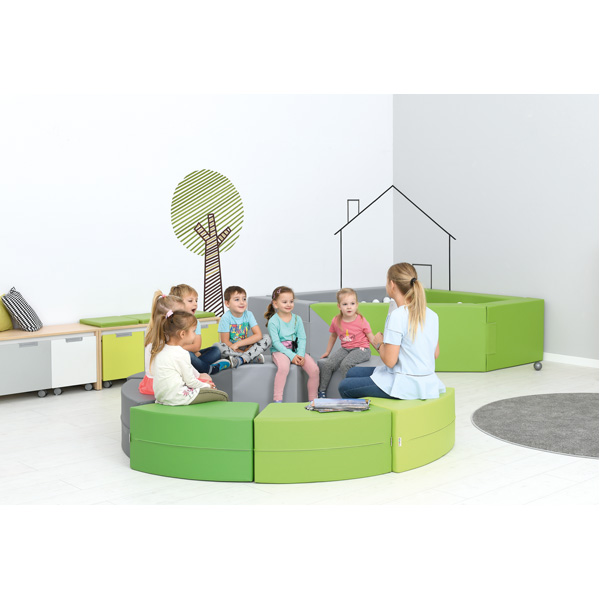 Pouf colorato S - Morbido
