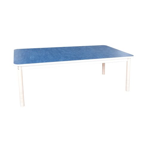 Piano tavolo rettangolare silenzioso 80 x 160 rivestito in linoleum