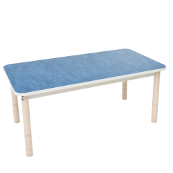 Piano tavolo rettangolare silenzioso rivestito in linoleum