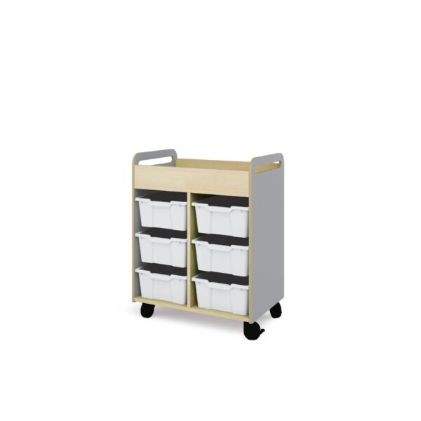 Carrello Fresh grigio con 6 cassetti colorati compresi