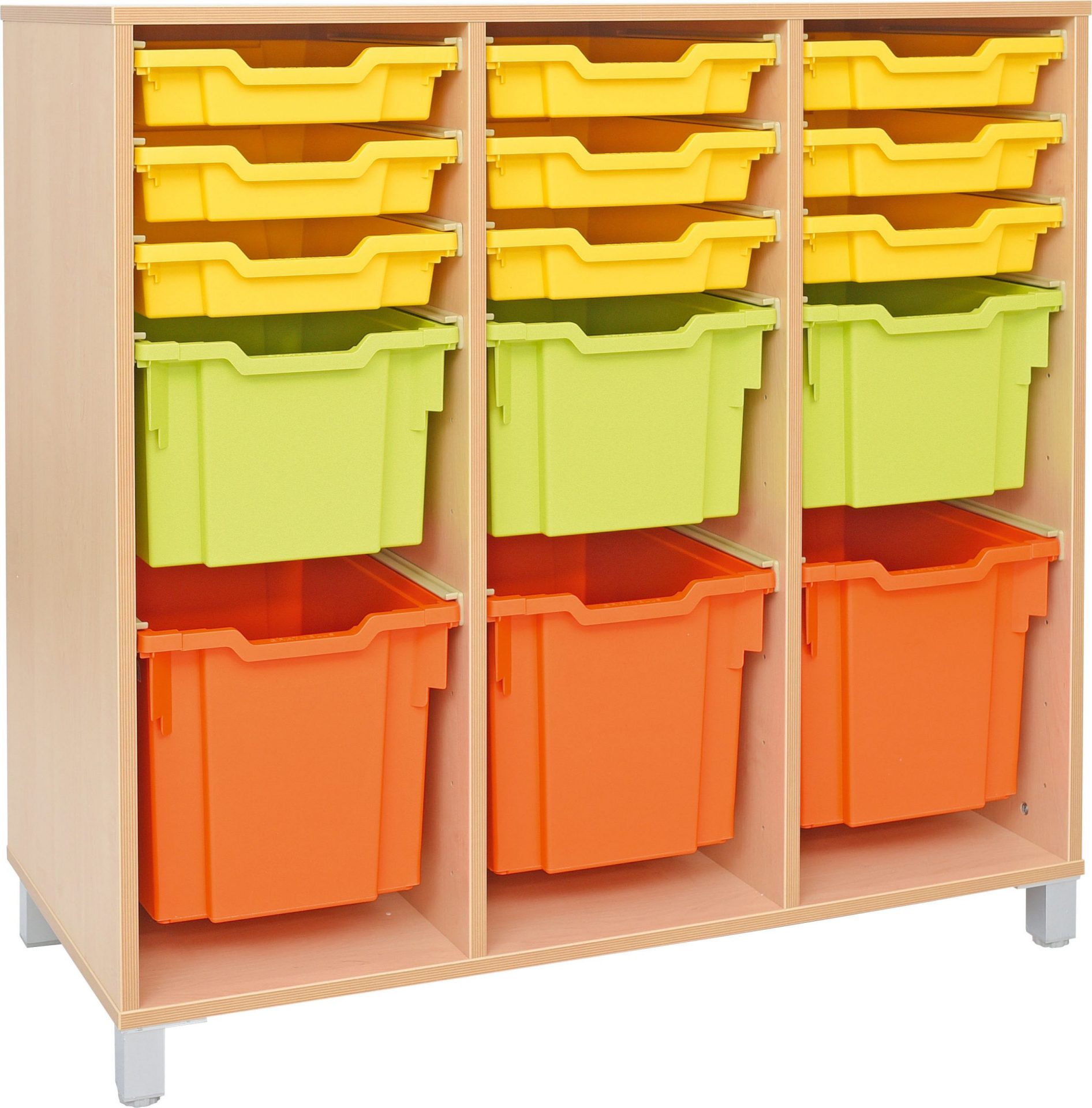 Armadio - Mobile 30 cassetti colorati per asili, scuola