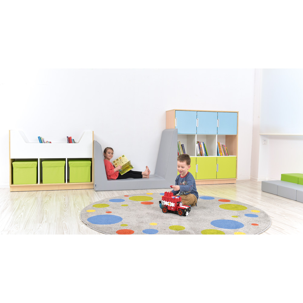 101486-DIVANETTO -PER asili e scuole CASETTA-ALLEGRA- SU -DUE -LATI