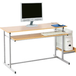 scrivania informatica con porta computer arredo per asili