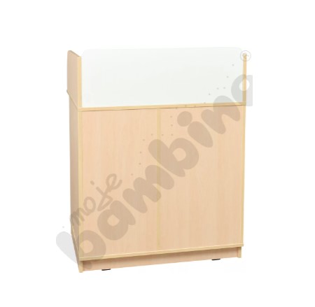 AT4 Fasciatoio 2 Ante PIRATE | Legno Bianco/Faggio | 79x65,5x94 Cm | Per Bimbi Fino A 11 Kg