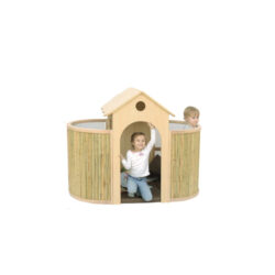 casetta gioco per interni in bamboo