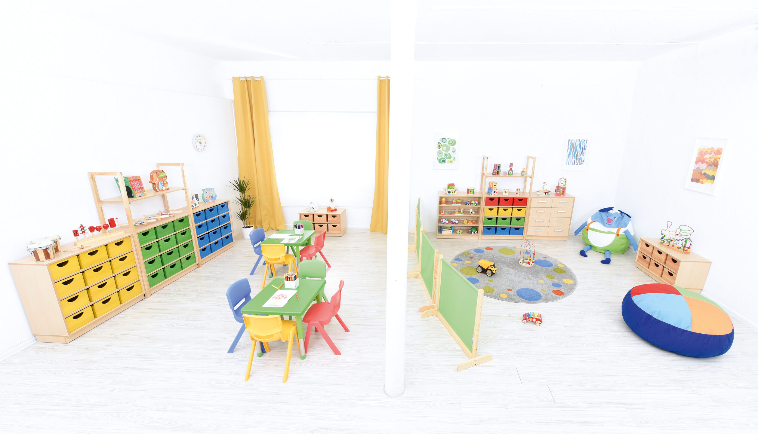 Set cinque mobili compreso di 42 cassetti/scatole in legno - immagine 3
