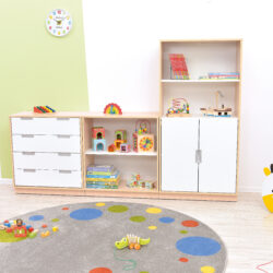 Il Mobile Quadro 1 ripiano è un mobile funzionale realizzato in resistente conglomerato ligneo nobilitato laminato.