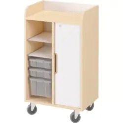 NWBBW008-M Serie Terra - mobiletto portaoggetti con ruote e lavagna magnetica