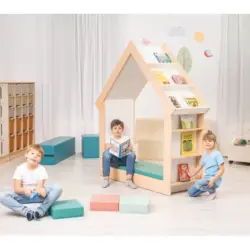 foto emotiva Serie Terra - libreria con seduta