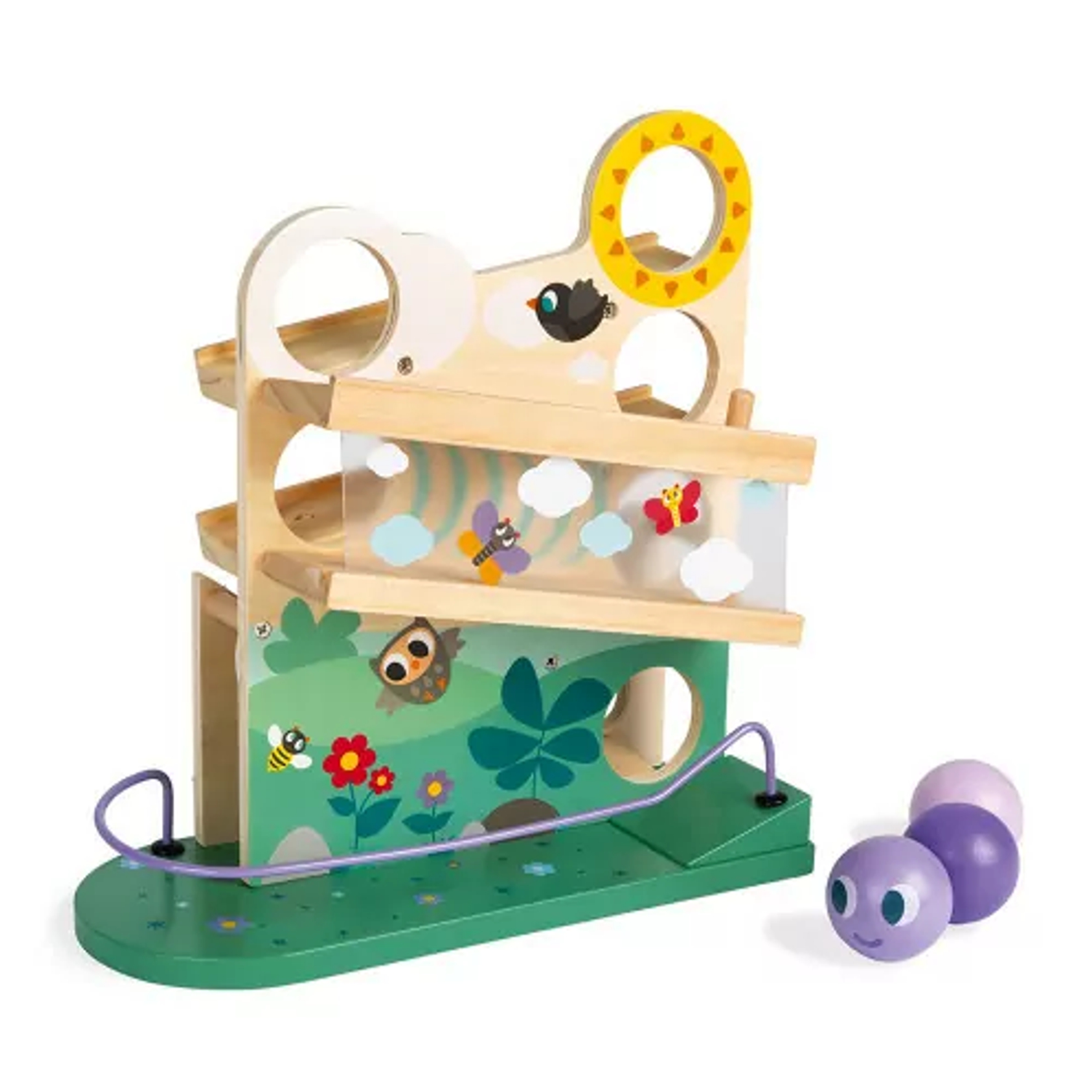 E' un divertente e colorato gioco di movimento pensato per catturare l’attenzione dei più piccoli e stimolare le loro abilità motorie e cognitive2.