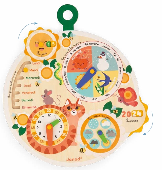 La Ruota del tempo - sviluppo cognitivo accompagna i bambini nella comprensione dei cicli naturali – giorni, settimane, mesi e stagioni – attraverso un approccio visivo e pratico.
