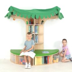 Perfetto per asili nido, scuole dell’infanzia e biblioteche per bambini, questa isola invita alla lettura, al gioco e al relax in un’atmosfera accogliente e creativa.
