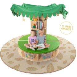 L'Isola di Lettura sull'Albero è un complemento d'arredo originale e stimolante, pensato per trasformare qualsiasi scuola materna, aula o biblioteca in un ambiente magico e accogliente.