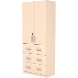 Questo Mobile scaffale con ante e cassettiera è una soluzione d’arredo pratica ed elegante, pensata per offrire ampio spazio contenitivo senza rinunciare a uno stile sobrio e moderno.