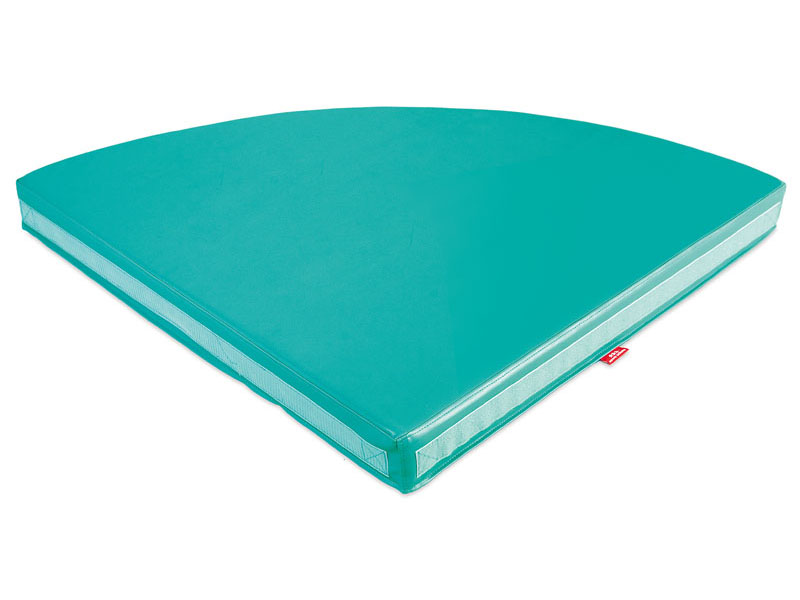 arredo-per-asili- trangolo turchese del Materasso rotondo a spicchi colorato NS789