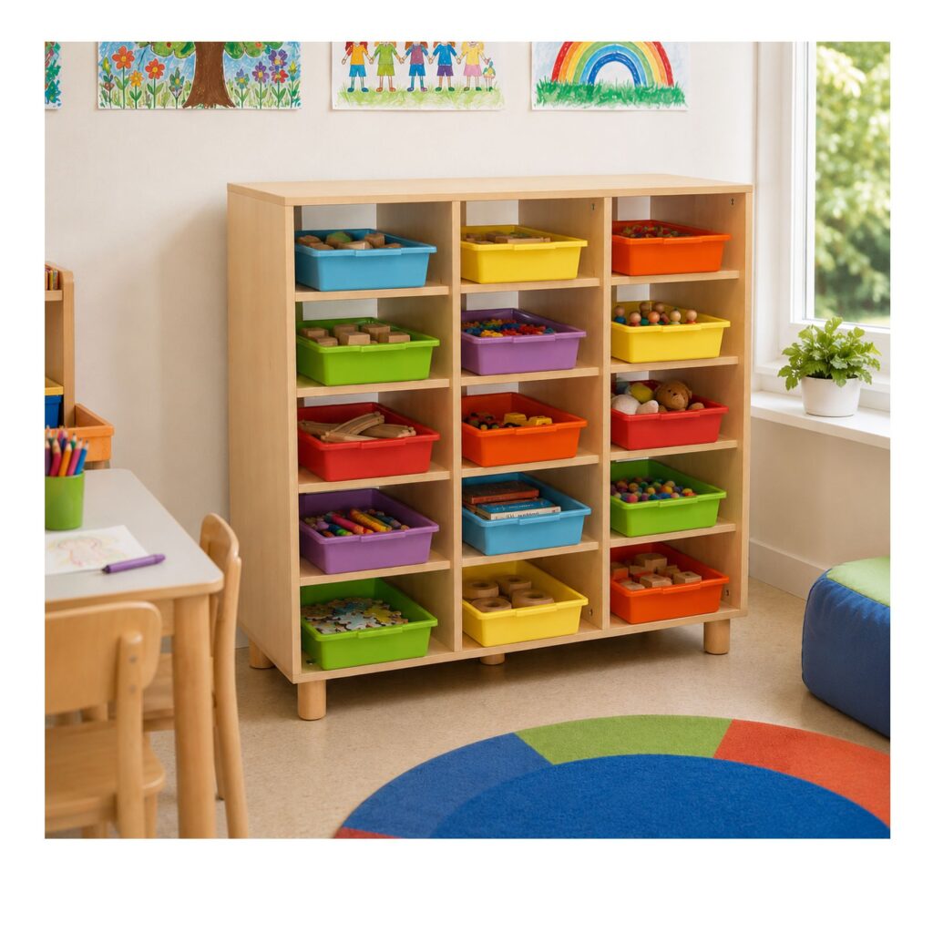 Serie Arco mobile 15 caselle compreso cassette h 108 cm