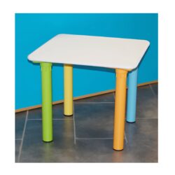 tavolo quadrato gambe color piano bianco-569