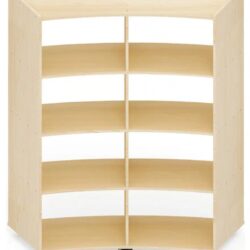 Le dimensioni generose e i otto ampi scomparti, offrono spazio ideale per riporre libri, materiali didattici, giochi o strumenti creativi.