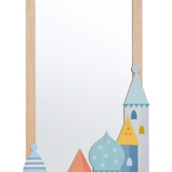 Il design raffigura imponenti torri di un castello che richiamano a un immaginario fiabesco che stimola la fantasia e dona carattere agli spazi.