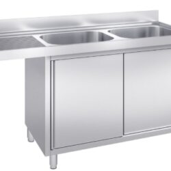 Ogni top è dotato di un’alzatina frontale da 100 mm, studiata per proteggere la parete e contenere eventuali fuoriuscite d’acqua.