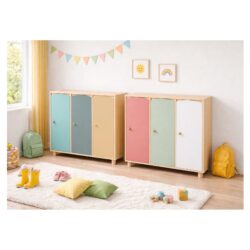 arredo-per-asili-mobile-spogliatoio-colori-terra-nuovi-a -tre -ante
