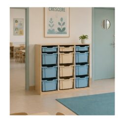 ARREDO-PER-ASILI-MOBILE-12-CASSETTI-PLASTICA-SERIE-ALLEGRA-CASETTA