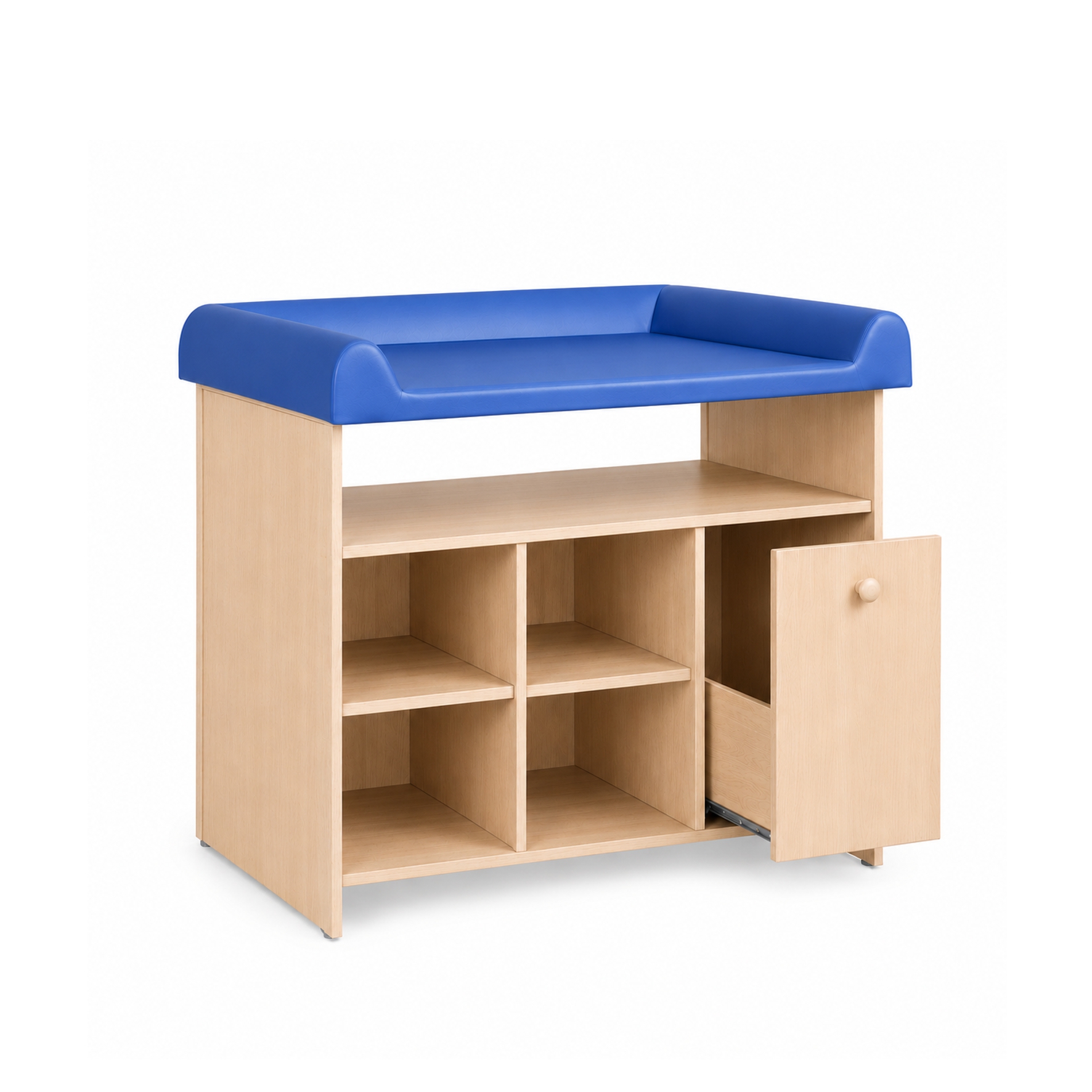 arredo-per-asili-fasciatoio-4-vani-a-giorno-e-cassetto-acero-chiaro-materassino-blu-104-cm