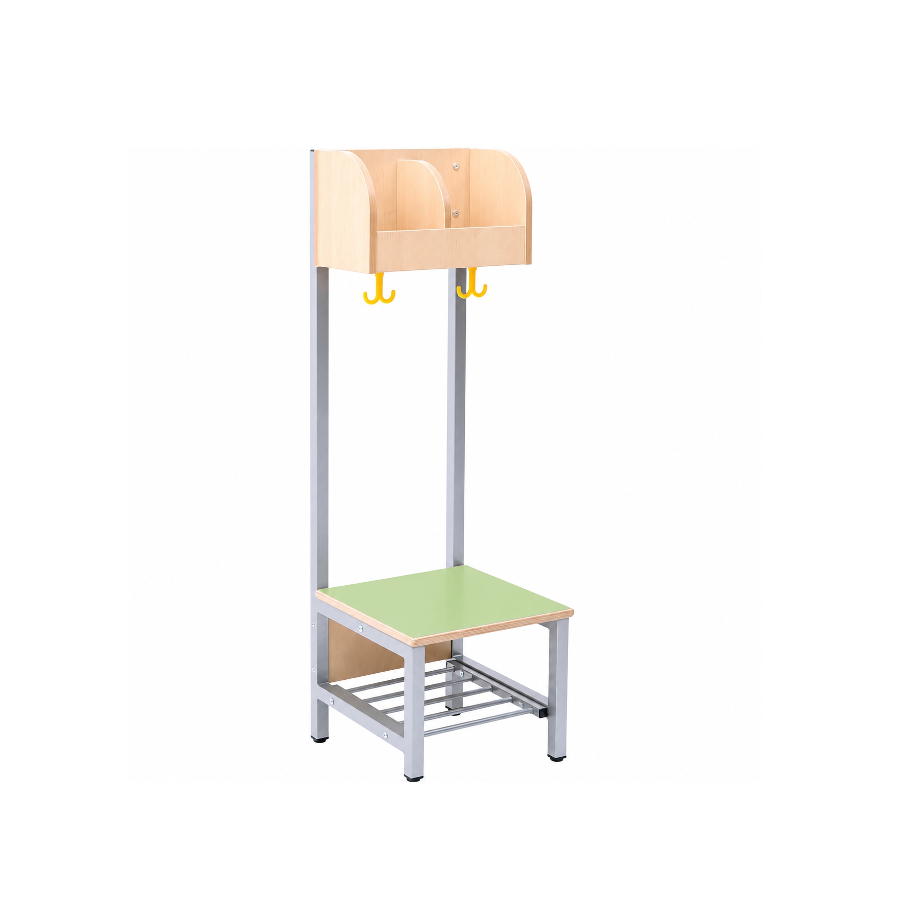 arredo-per-asili-spogliatoio-flexi-2-posti-verde